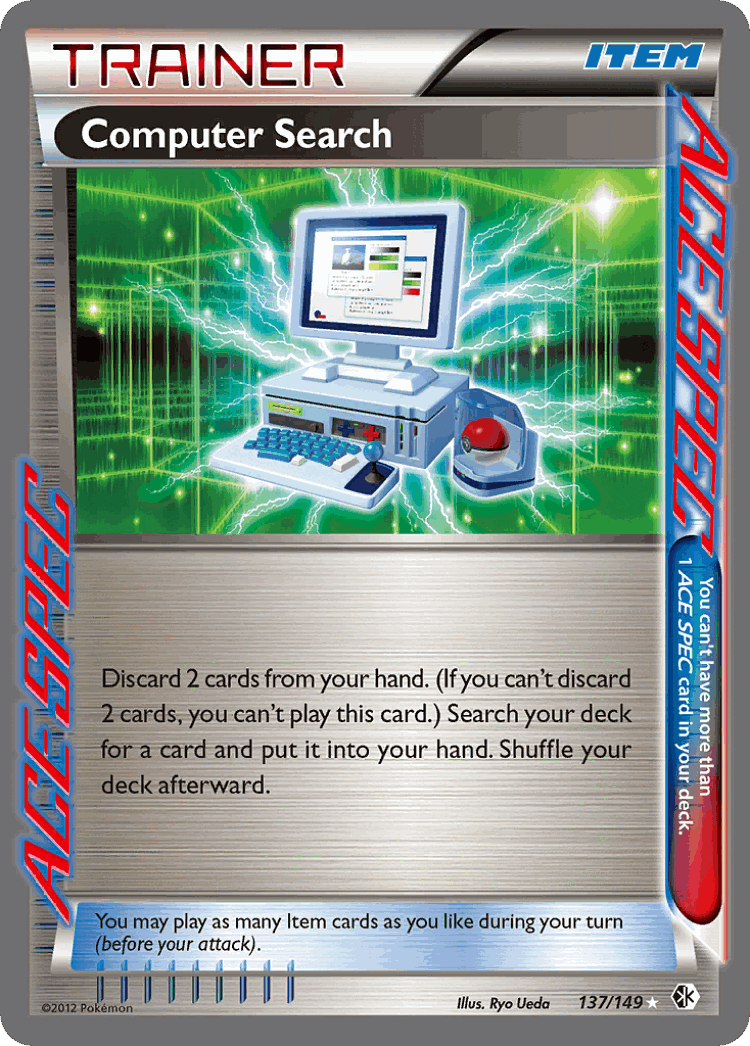 Computer Search #137 from Boundaries Crossed - Rare ACE - Illustrated by Ryo Ueda