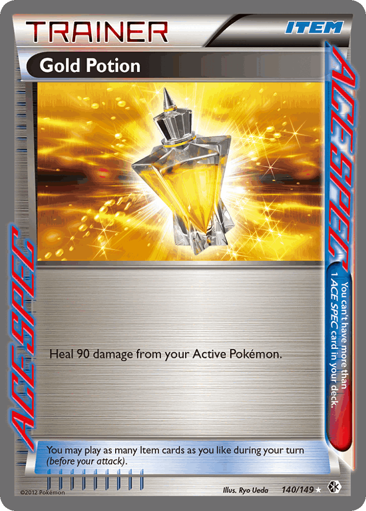 Gold Potion #140 from Boundaries Crossed - Rare ACE - Illustrated by Ryo Ueda