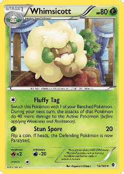 Whimsicott Pokémon TCG card art
