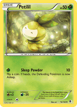 Petilil Pokémon TCG card art