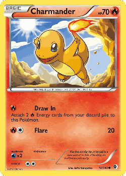 Charmander Pokémon TCG card art