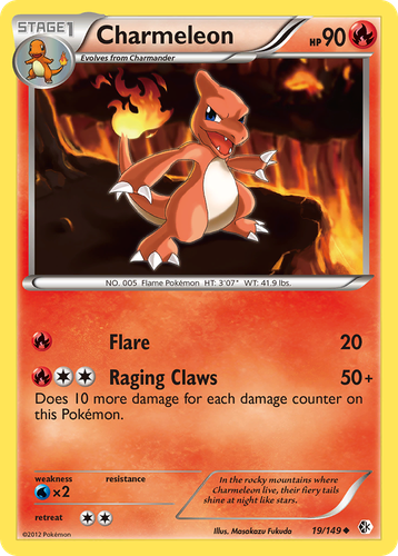 Charmeleon #19 from Boundaries Crossed - Uncommon - Illustrated by Masakazu Fukuda