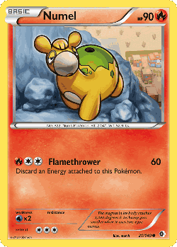 Numel Pokémon TCG card art