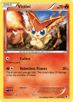 Victini Pokémon TCG card art