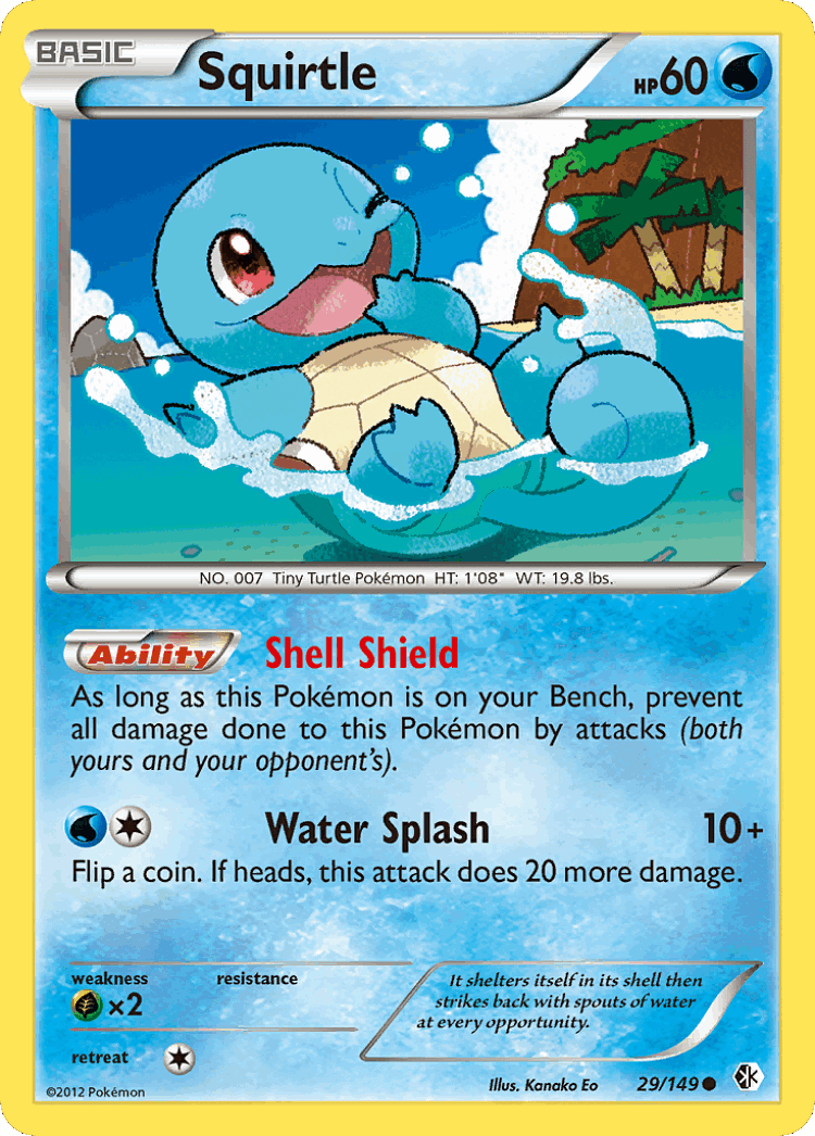 Squirtle #29 from Boundaries Crossed - Common - Illustrated by Kanako Eo