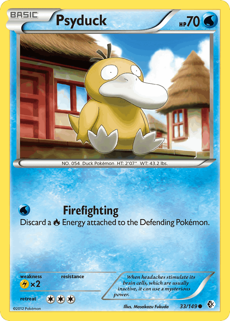Psyduck #33 from Boundaries Crossed - Common - Illustrated by Masakazu Fukuda