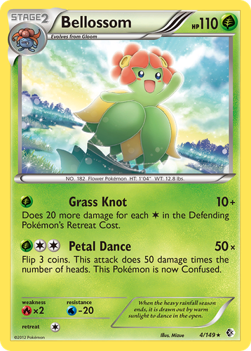 Bellossom #4 from Boundaries Crossed - Rare - Illustrated by Mizue