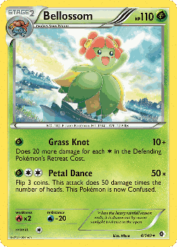 Bellossom Pokémon TCG card art