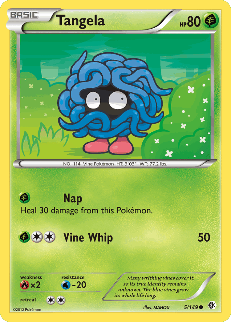 Tangela #5 from Boundaries Crossed - Common - Illustrated by MAHOU