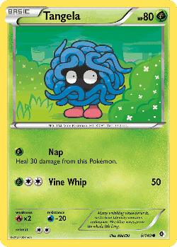 Tangela Pokémon TCG card art