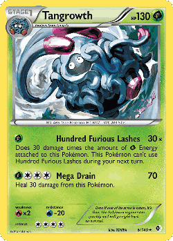 Tangrowth Pokémon TCG card art