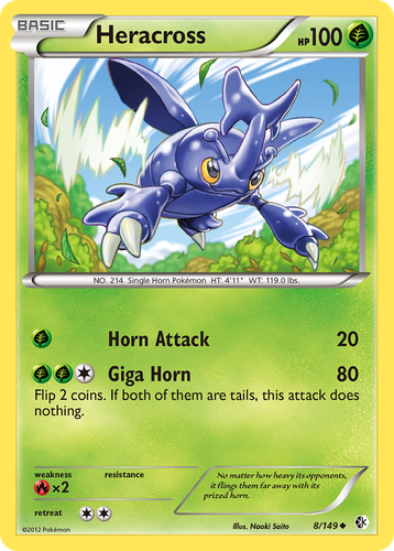 Heracross Pokémon TCG card art