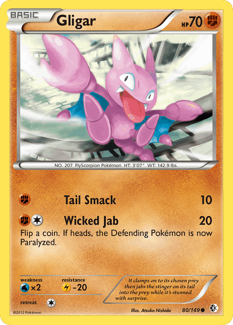 Gligar #80 from Boundaries Crossed - Common - Illustrated by Atsuko Nishida