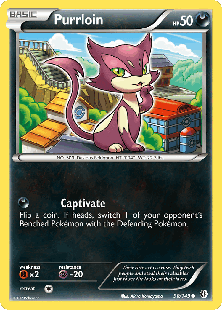 Purrloin #90 from Boundaries Crossed - Common - Illustrated by Akira Komayama