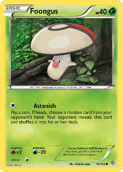 Foongus Pokémon TCG card art
