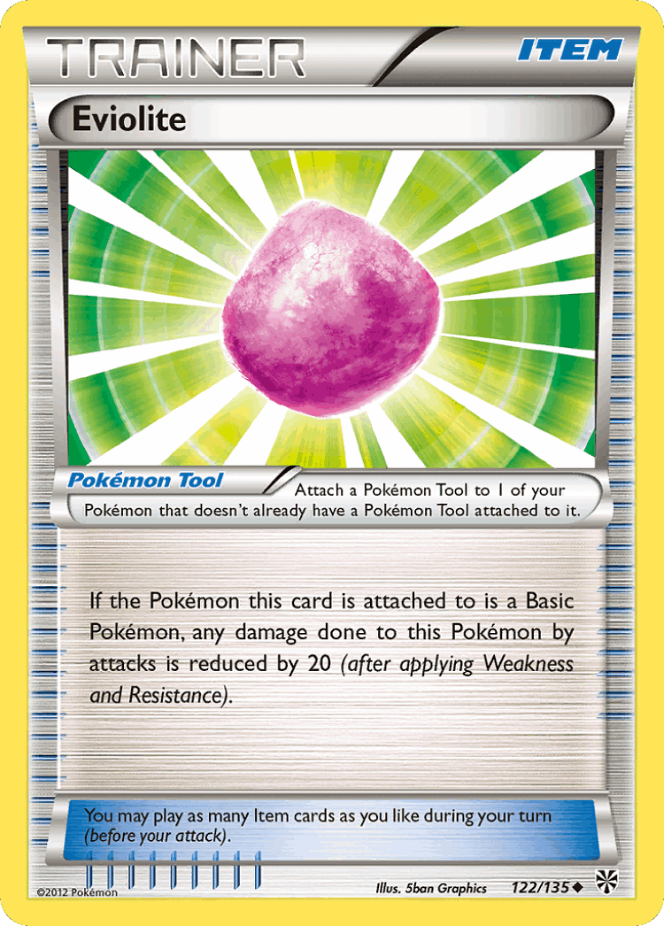 Eviolite #122 from Plasma Storm - Uncommon - Illustrated by 5ban Graphics