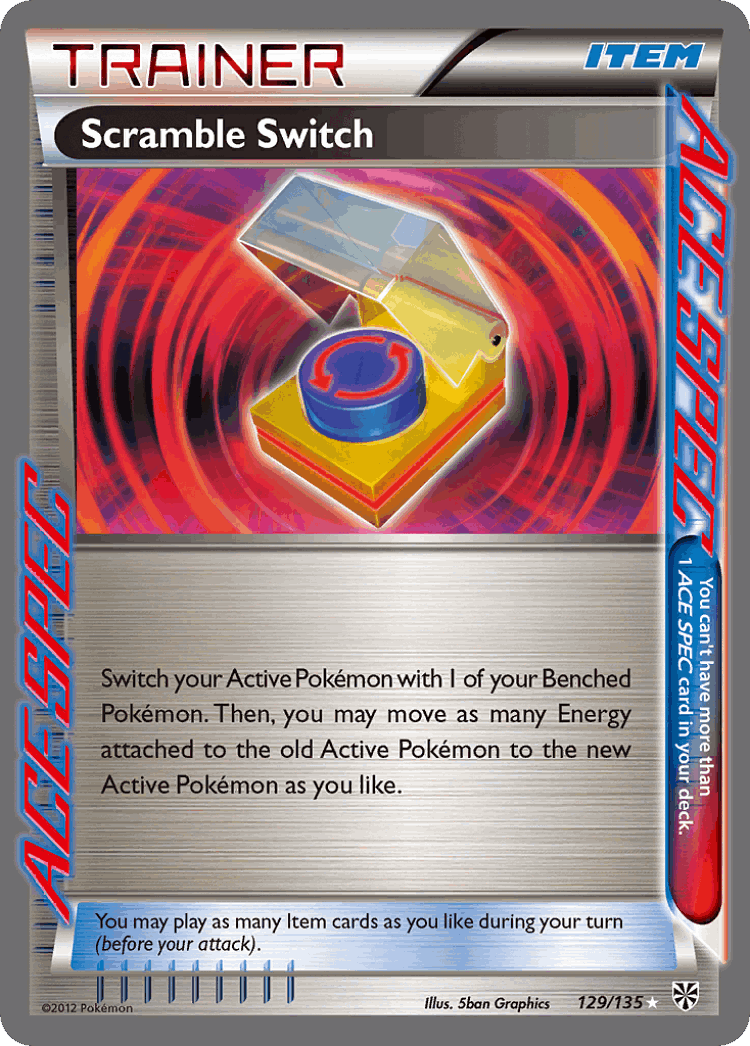 Scramble Switch #129 from Plasma Storm - Rare ACE - Illustrated by 5ban Graphics