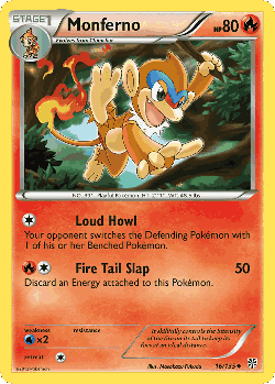 Monferno Pokémon TCG card art