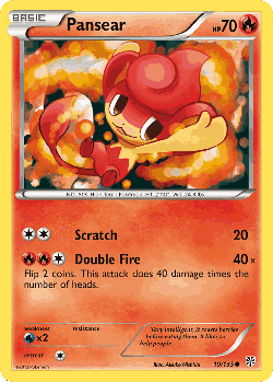 Pansear Pokémon TCG card art