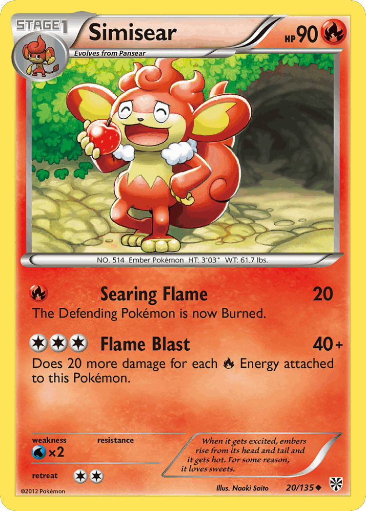 Simisear #20 from Plasma Storm - Uncommon - Illustrated by Naoki Saito
