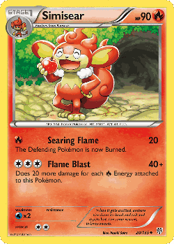 Simisear Pokémon TCG card art