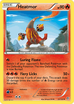 Heatmor Pokémon TCG card art