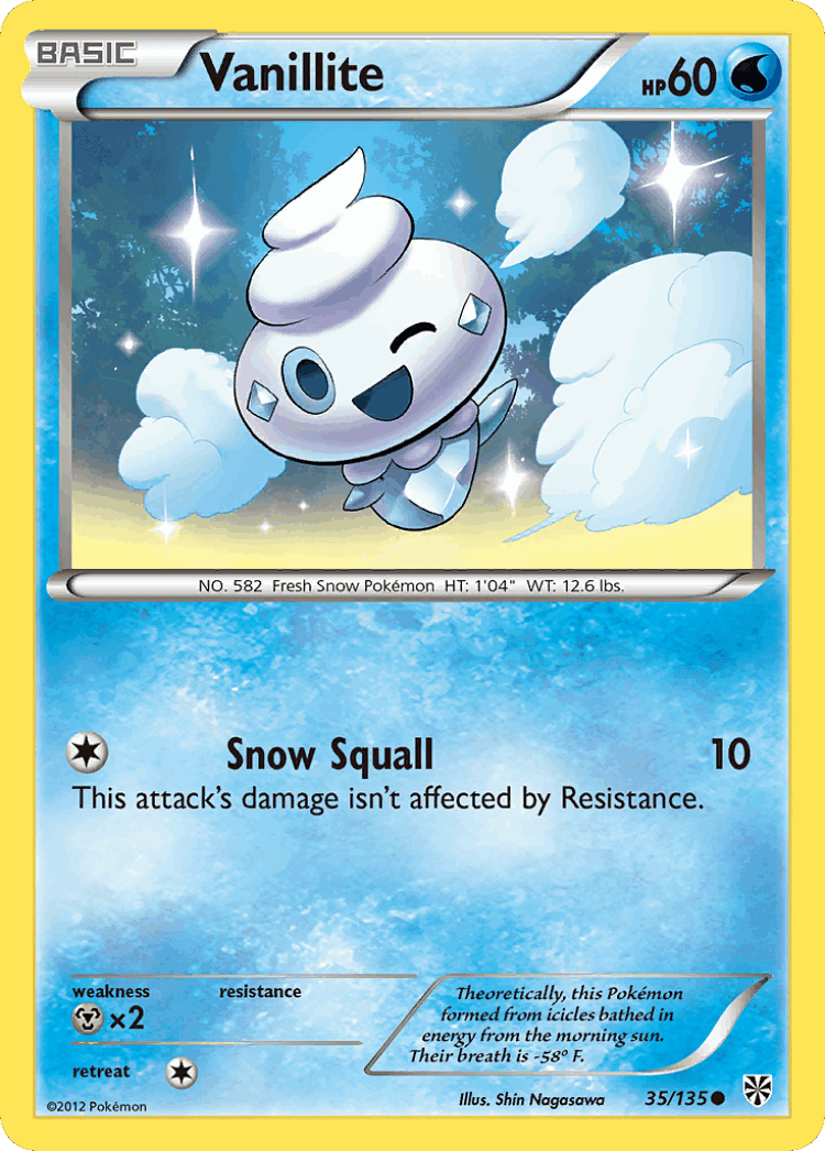 Vanillite #35 from Plasma Storm - Common - Illustrated by Shin Nagasawa