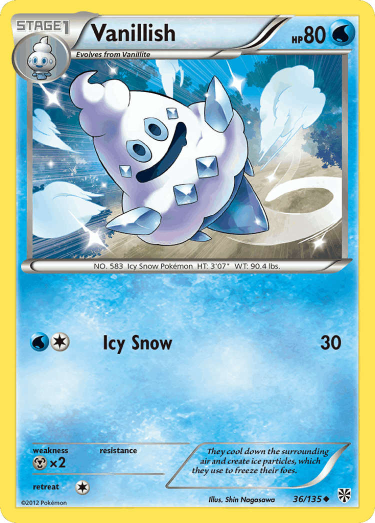 Vanillish #36 from Plasma Storm - Uncommon - Illustrated by Shin Nagasawa