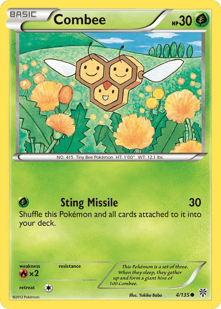 Combee #4 from Plasma Storm - Common - Illustrated by Yukiko Baba