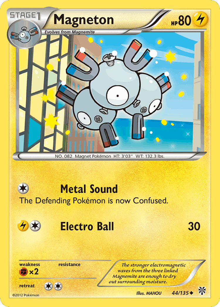 Magneton #44 from Plasma Storm - Uncommon - Illustrated by MAHOU