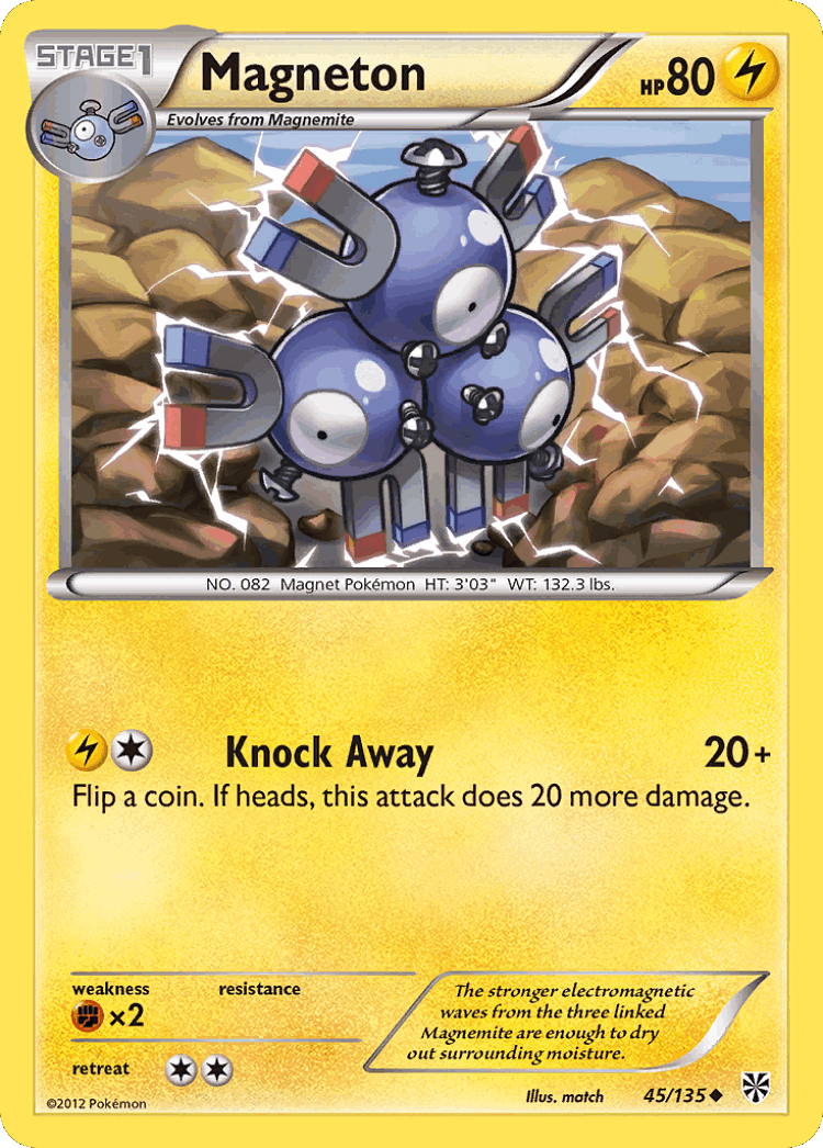 Magneton #45 from Plasma Storm - Uncommon - Illustrated by match