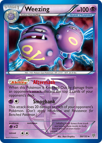 Weezing 58, Plasma Storm