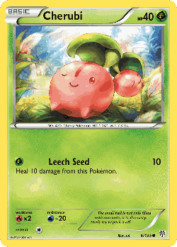Cherubi Pokémon TCG card art