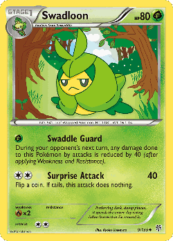Swadloon Pokémon TCG card art