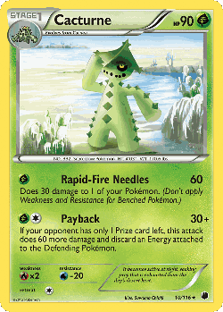 Cacturne Pokémon TCG card art