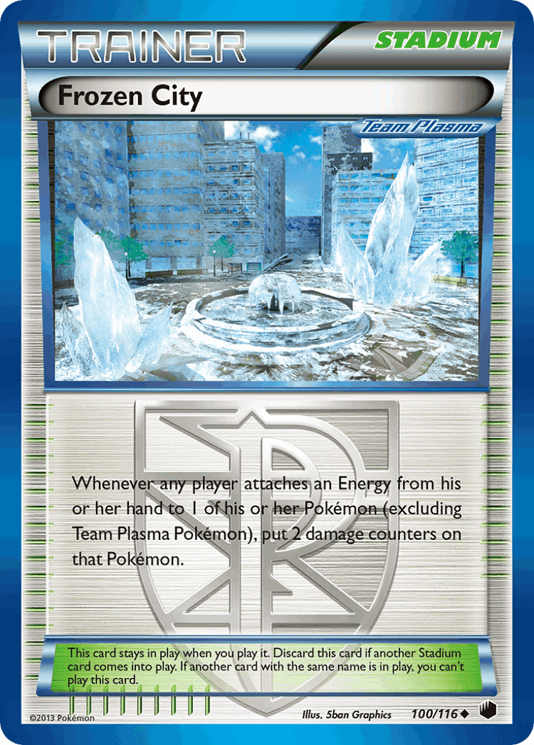 Frozen City #100 from Plasma Freeze - Uncommon - Illustrated by 5ban Graphics