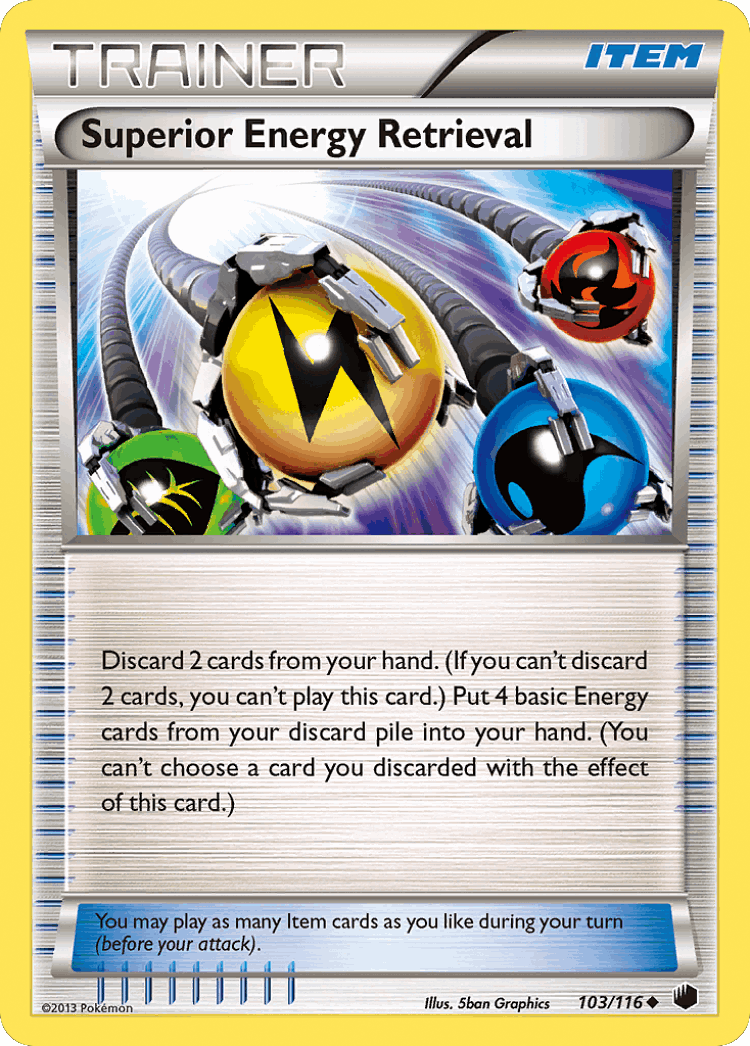 Superior Energy Retrieval #103 from Plasma Freeze - Uncommon - Illustrated by 5ban Graphics