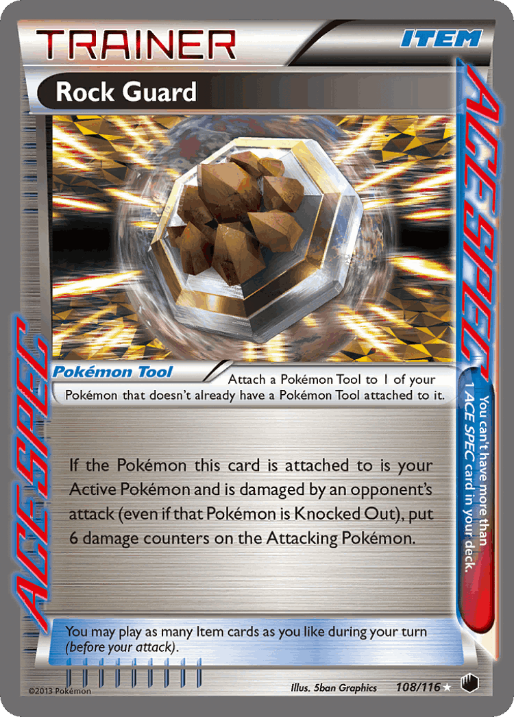 Rock Guard #108 from Plasma Freeze - Rare ACE - Illustrated by 5ban Graphics