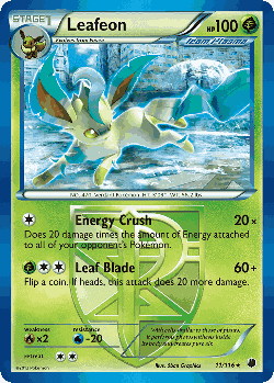 Leafeon Pokémon TCG card art