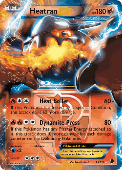 Heatran-EX Pokémon TCG card art