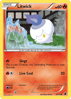 Litwick Pokémon TCG card art