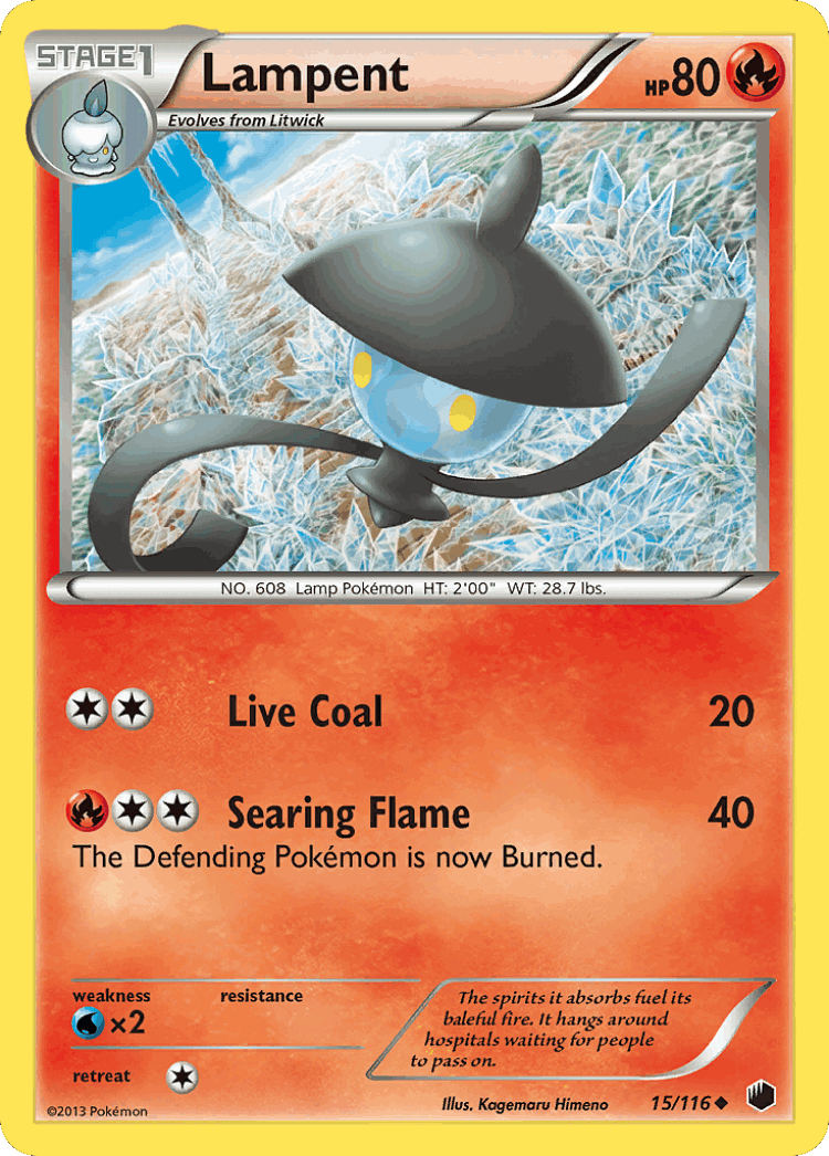 Lampent #15 from Plasma Freeze - Uncommon - Illustrated by Kagemaru Himeno