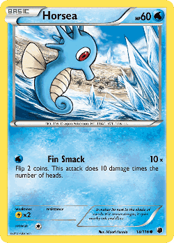 Horsea Pokémon TCG card art