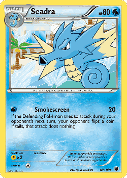 Seadra Pokémon TCG card art