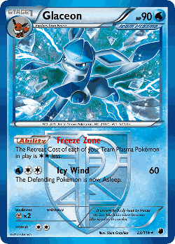 Glaceon Pokémon TCG card art