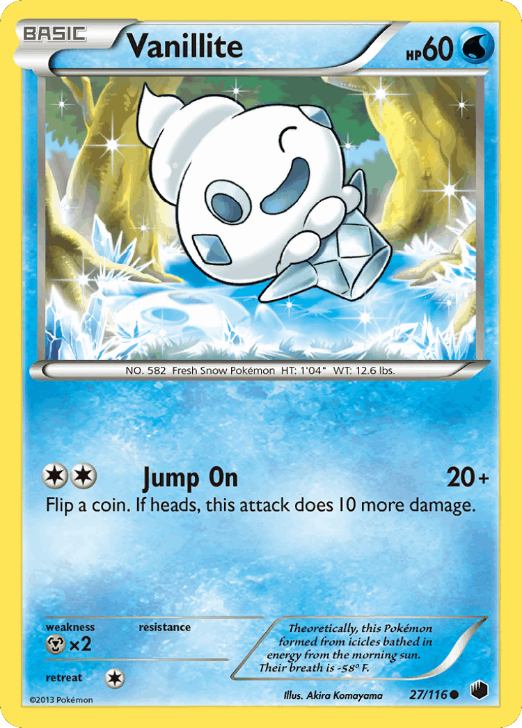 Vanillite #27 from Plasma Freeze - Common - Illustrated by Akira Komayama