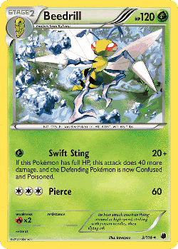 Beedrill Pokémon TCG card art