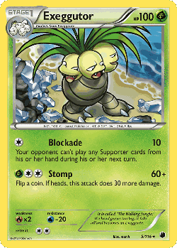 Exeggutor Pokémon TCG card art