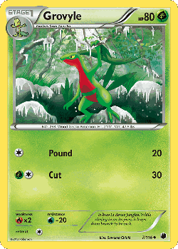 Grovyle Pokémon TCG card art