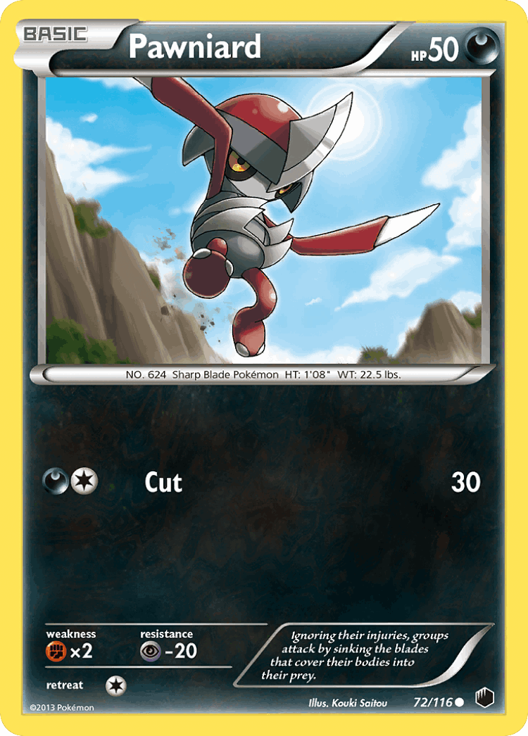 Pawniard #72 from Plasma Freeze - Common - Illustrated by Kouki Saitou